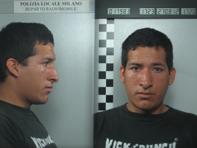 Erick Francis Vargas Salinas, milan italia arrestado