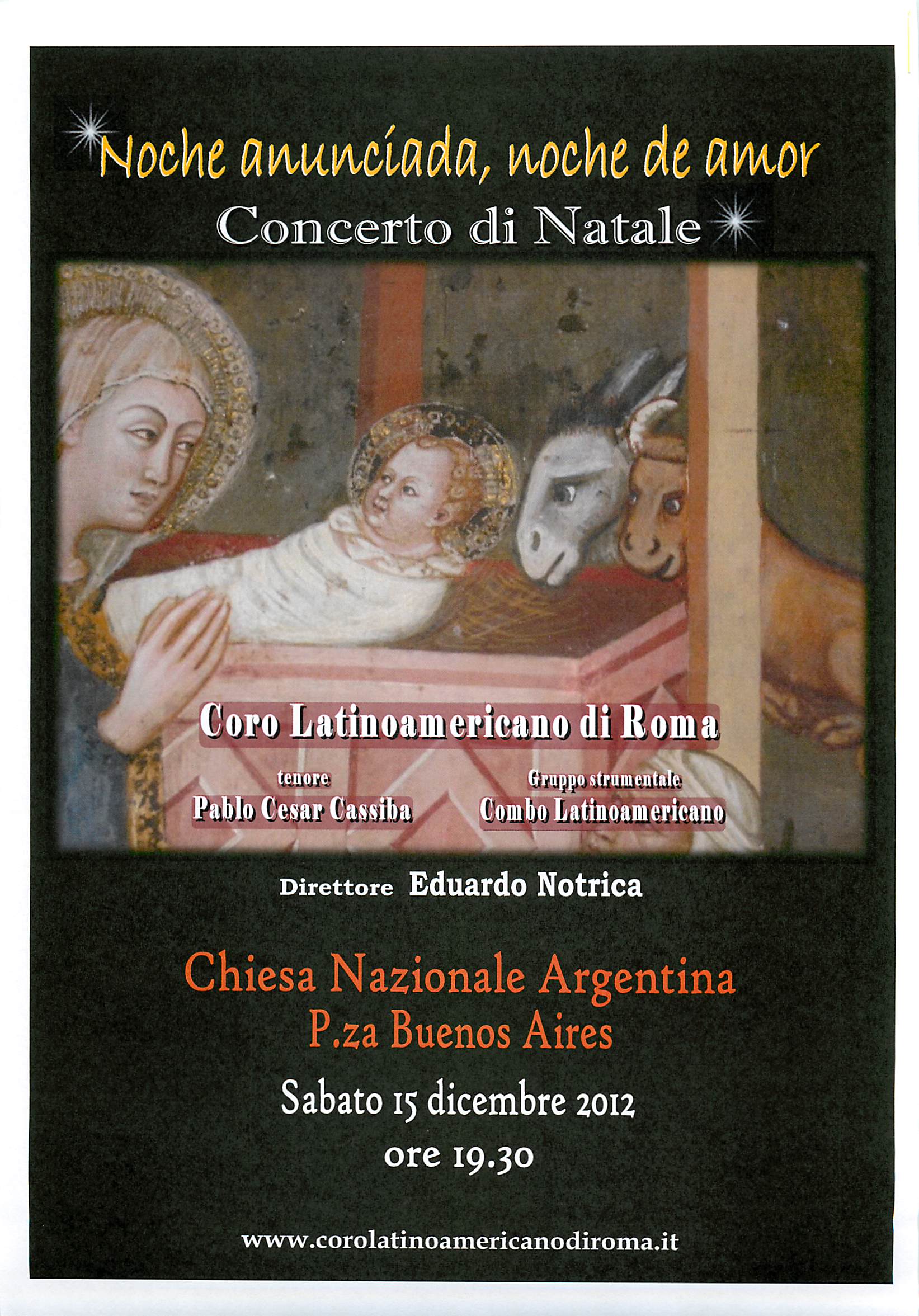 Il Coro Latinoamericano di Roma, presenta per il Concerto di Natale, la Navidad Nuestra di Ariel Ramirez