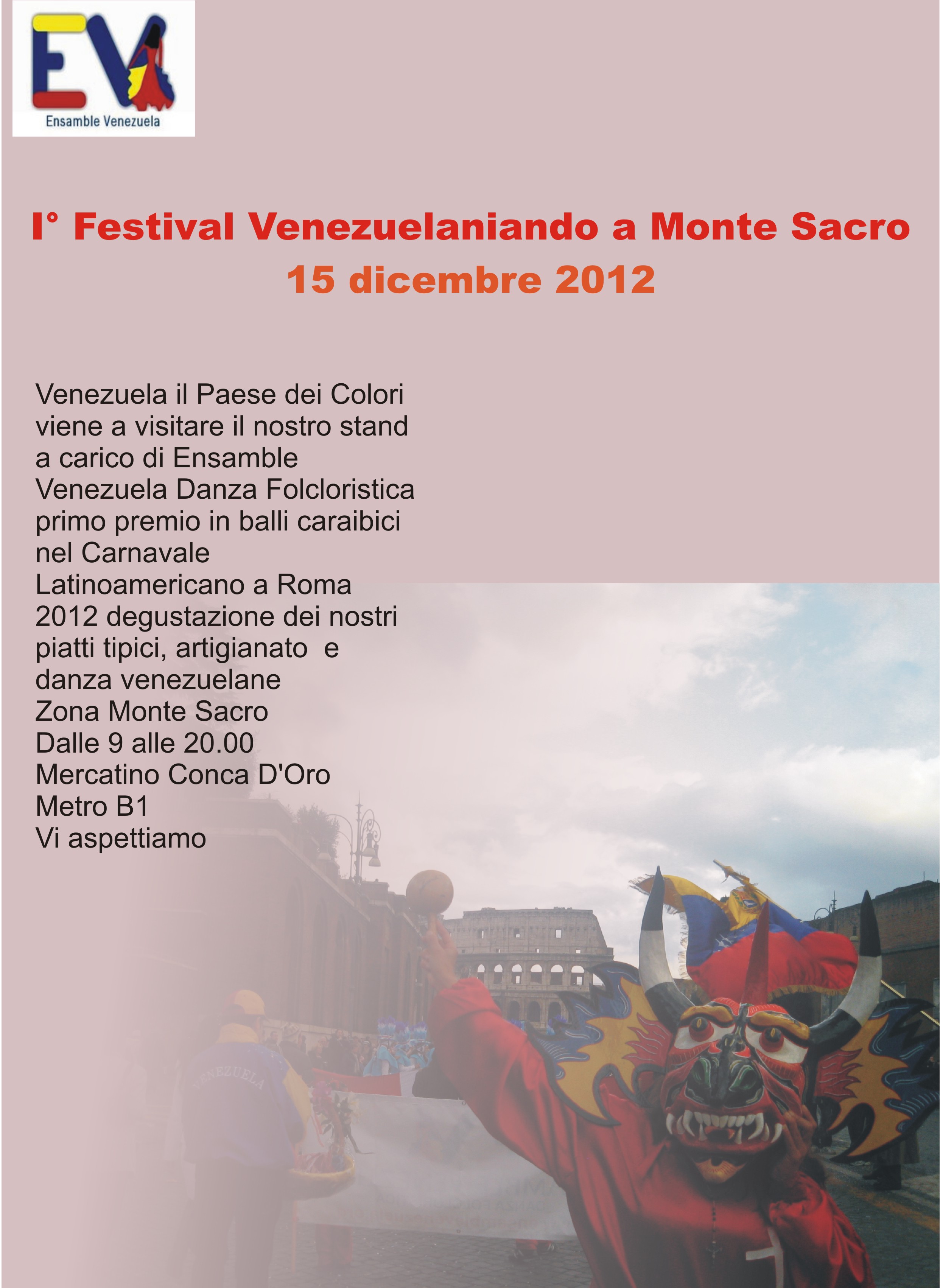 Stand Venezuelano con Spettacolo di danza a Roma
