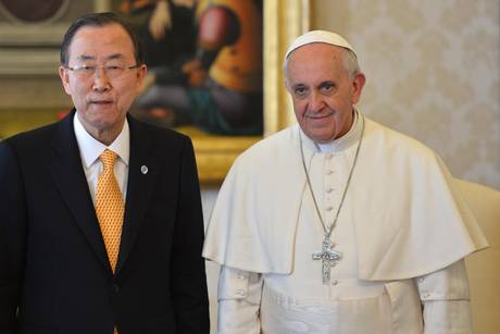 La inmigración en primer plano en la reunión del Papa y Ban Ki-moon (ONU)