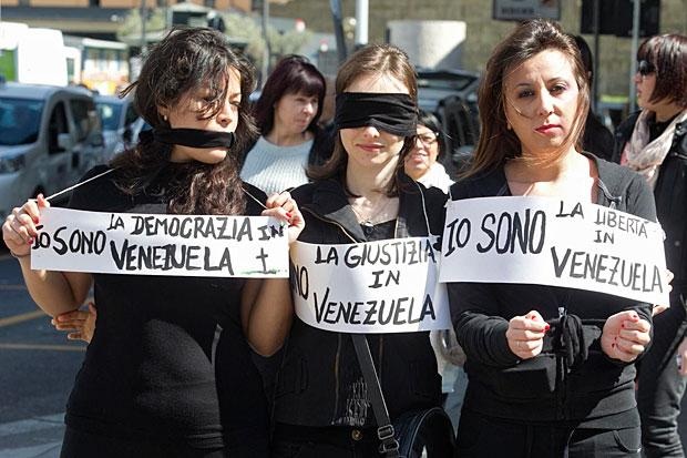 Contra Maduro, las protestas llegan a las Plazas Italianas