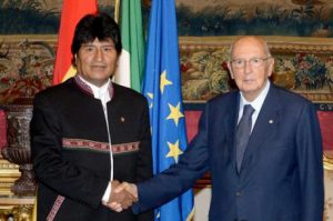 Video - Evo Morales en Italia